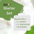 GutMi | L. reuteri + L. rhamnosus + B. infantis | Joghurt Starter Set | SIBO | Starterkulturen | 3er Pack