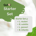 GutMi | L. reuteri + L. gasseri + B. infantis + B. subtilis | Joghurt Starter Set | SIBO | Starterkulturen | 3er Pack